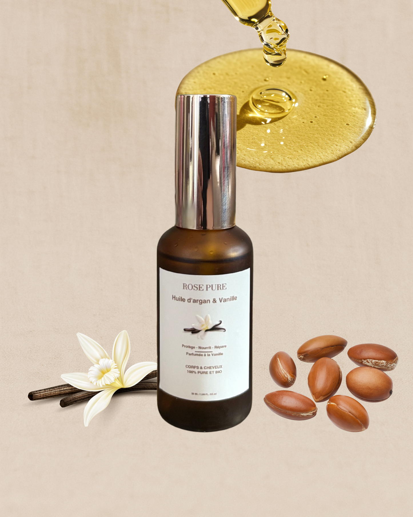 Huile d'Argan à la Vanille bio